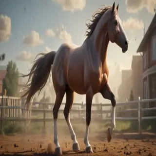cartoon horses