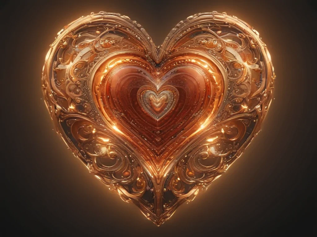glow heart png