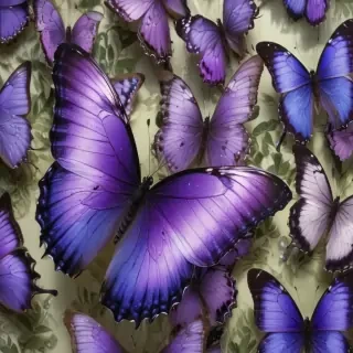 purple butterflies