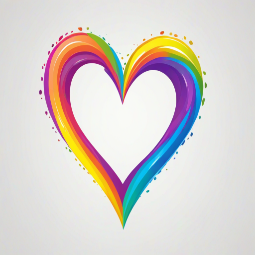 rainbow heart png