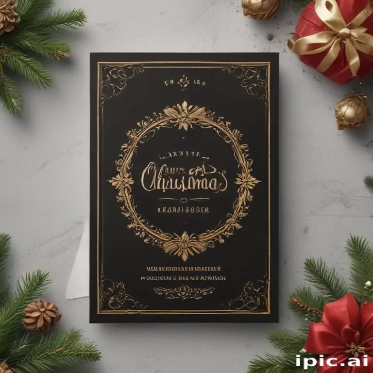 christmas card template psd
