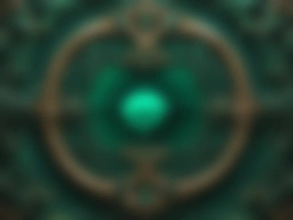 emerald green background