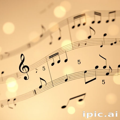 transparent music notes
