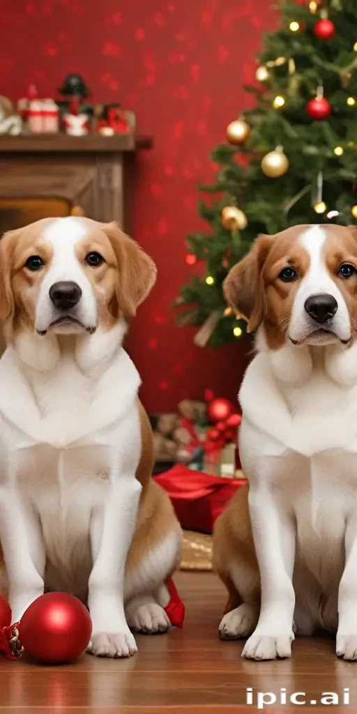 christmas dogs wallpaper