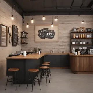 coffee shop mockup