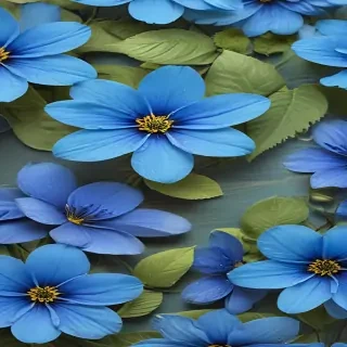 blue flowers background