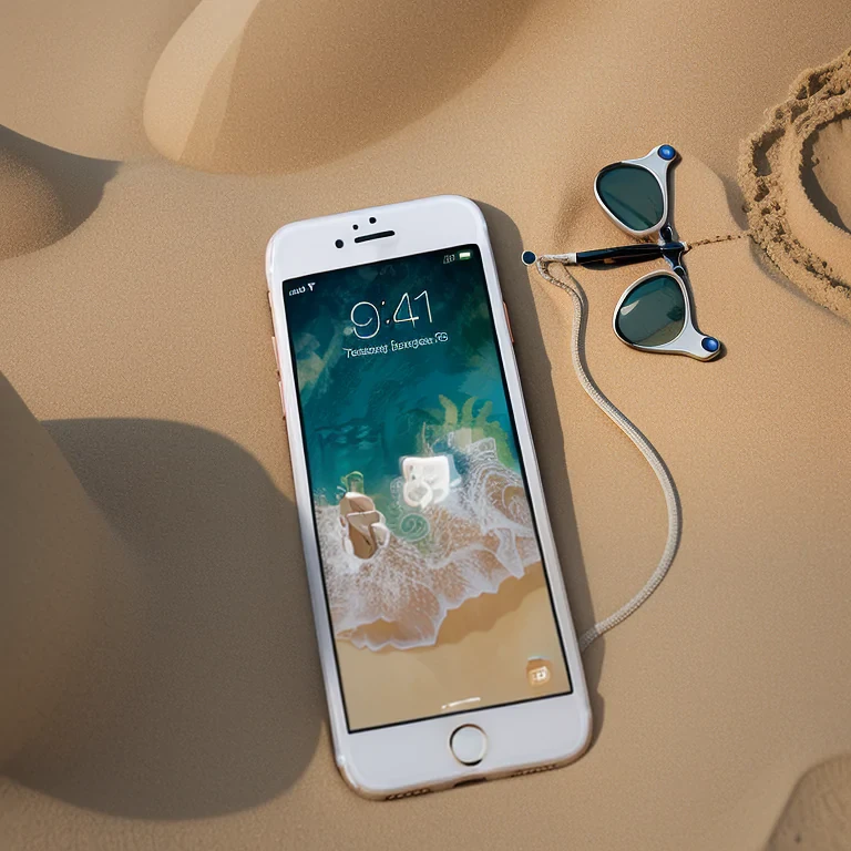 iphone beach