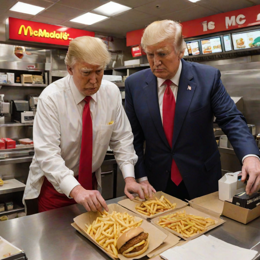 donald trump working at mcdonalds