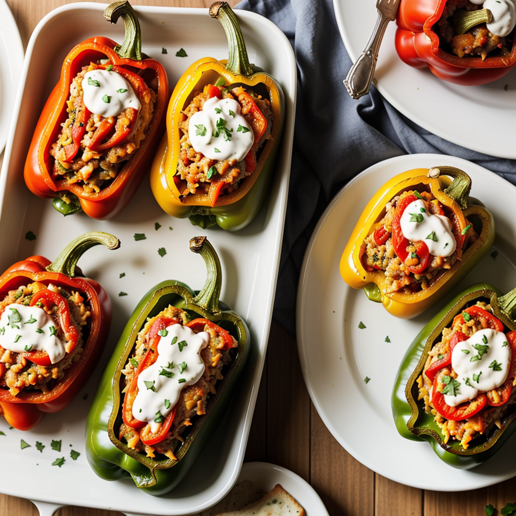 stuffed peppers without tomato sauce
