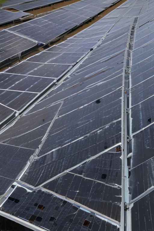 Expansive Array of Solar Panels Harnessing Renewable Energy in Modern ...