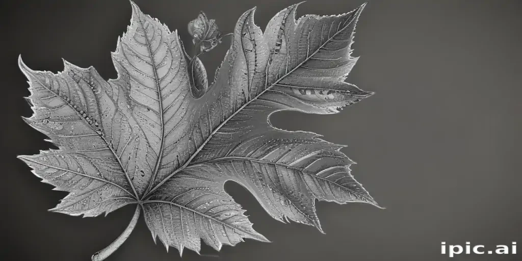 leaf clip art black and white