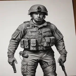 army drawing