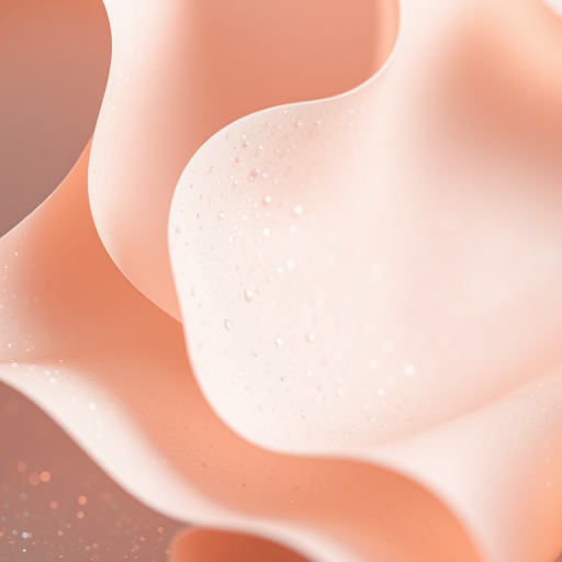 Create a high-resolution macro photograph of wavy textured paper strips with glitter and shimmering effects in soft pastel colors, using a Canon EOS R5 camera at f/2.8, ISO 100, 1/100s shutter speed, with a 100mm macro lens for enhanced detail and clarity, shot from a top-down perspective to emphasize the curves and reflections.