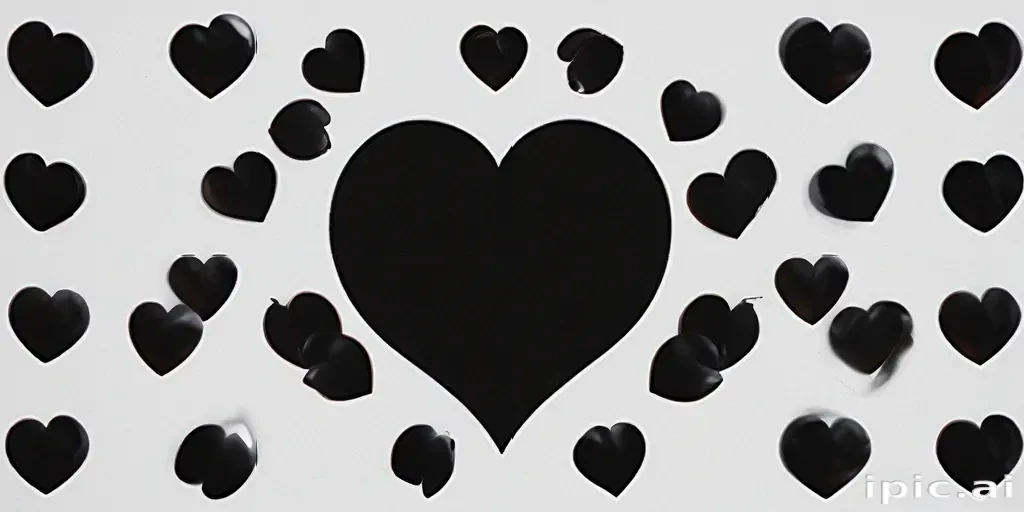 black heart aesthetic