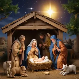 merry christmas nativity images free
