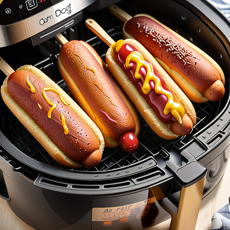 corn dog air fryer temperature