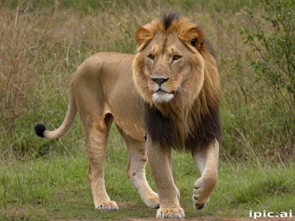 transparent lion