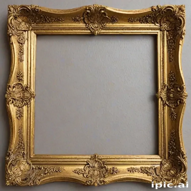 golden frame png transparent