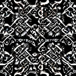 black with white pattern