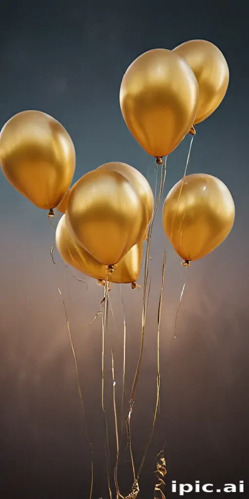 golden balloons
