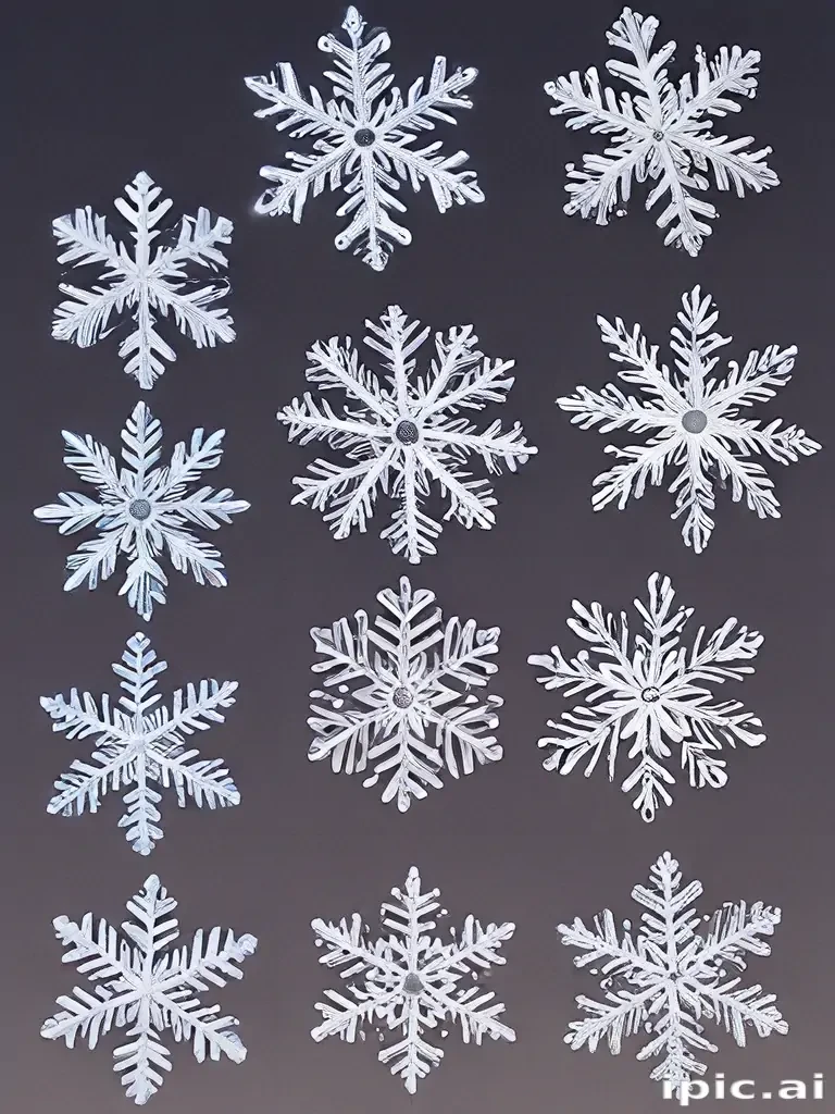 png snowflakes