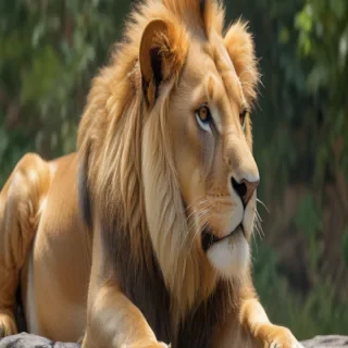 transparent lion