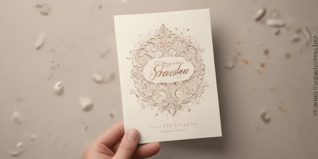 greeting card mockup