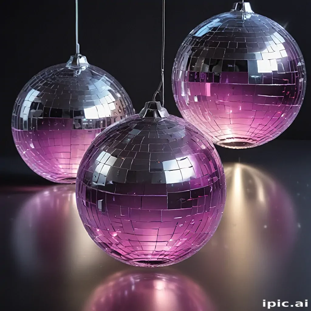 transparent disco balls