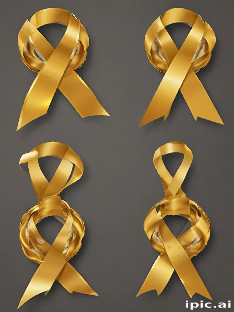 gold ribbon clipart