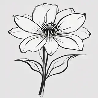 flower outline png