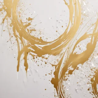 gold and white background