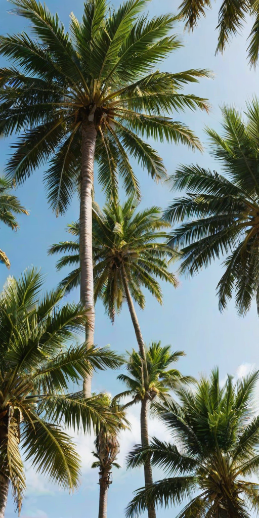 palm trees transparent