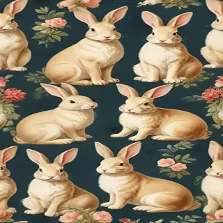 vintage bunnies