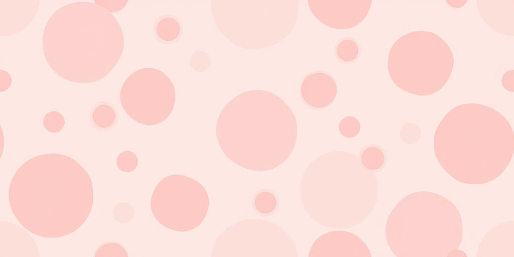 Create a seamless pattern of soft, muted pink circles and abstract shapes with varying opacity against a light pink background, using a high-resolution digital art style, captured with a 50mm lens at f/2.8, 1/200s shutter speed, ISO 100, in a studio lighting setup.