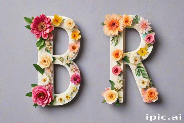 floral letters