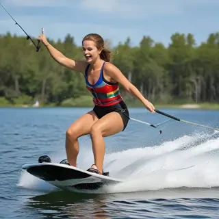 water skiing