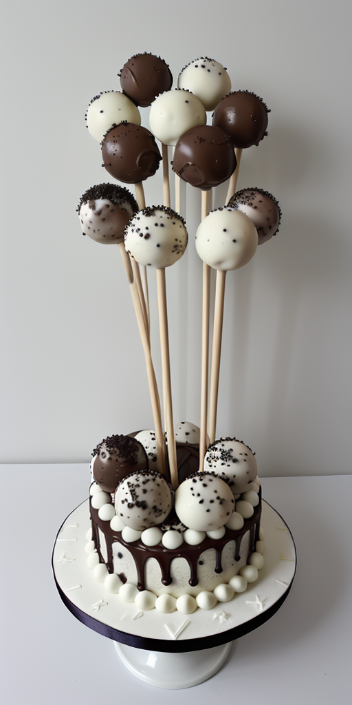 cookies and cream cake pop