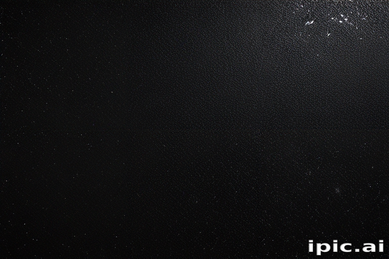 A Smooth, Glossy Black Surface with Subtle Reflections and Texture Details.