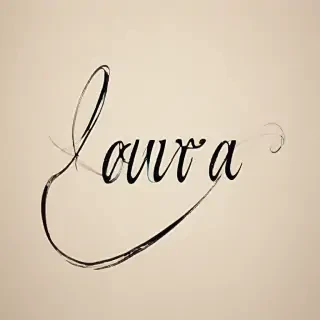laura in cursive