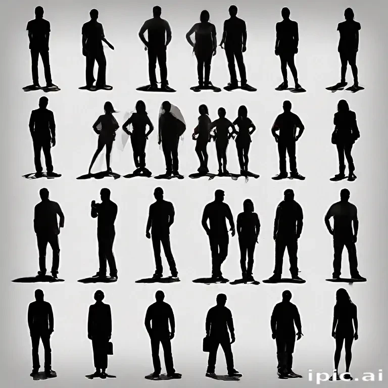 people silhouettes