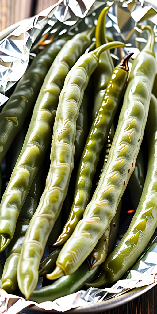 how long to grill green beans in foil