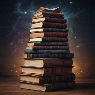 book stack png