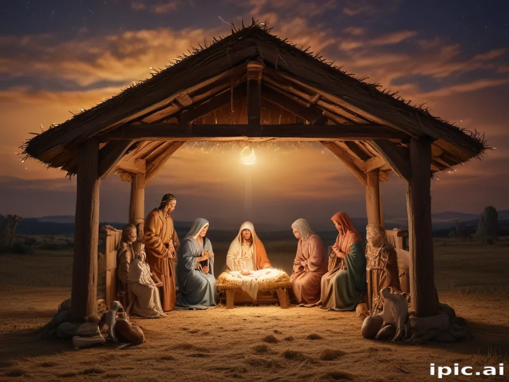 free nativity scene background images