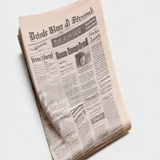 newspaper transparent