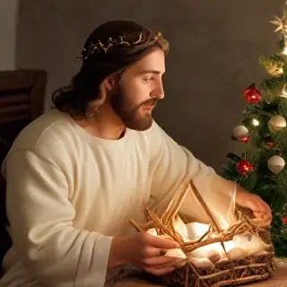jesus at christmas images