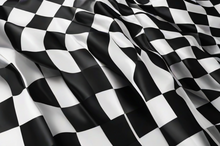 black and white checkered background