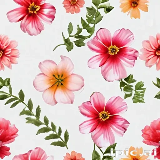 flower with white background
