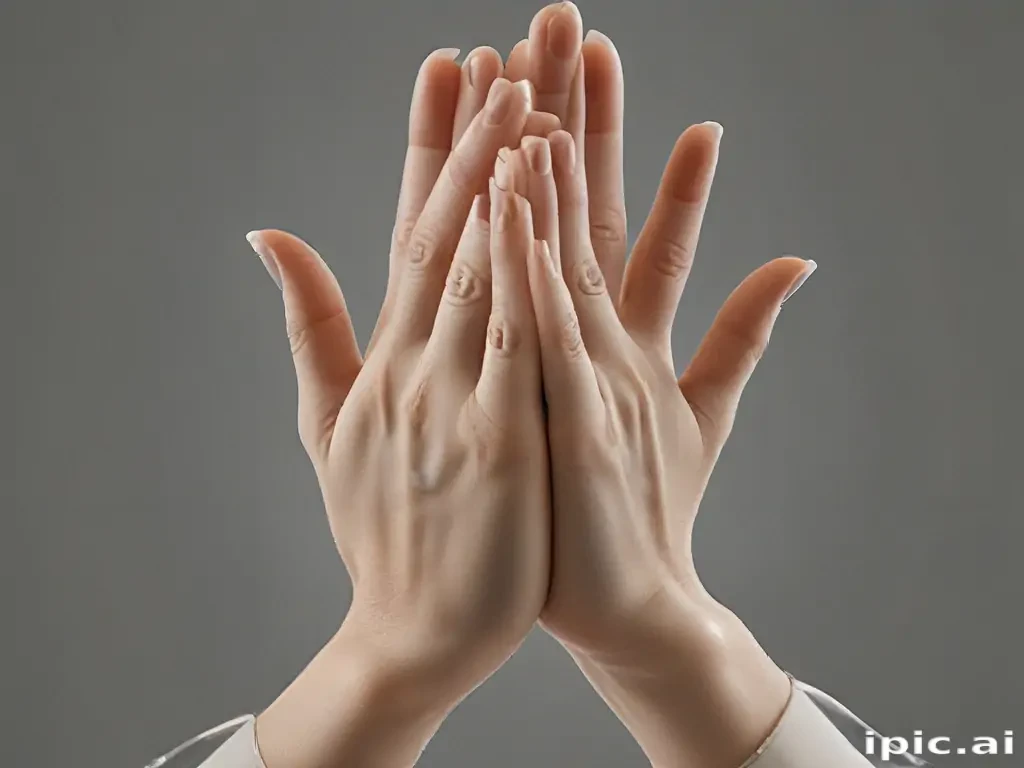 praying hands transparent