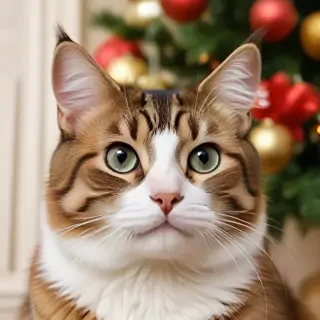 cat christmas wallpaper