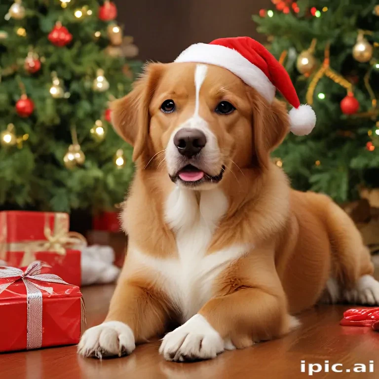 christmas wallpaper dogs